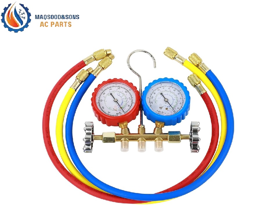 Double Gauge Manifold - Professional HVAC Diagnostic Tool